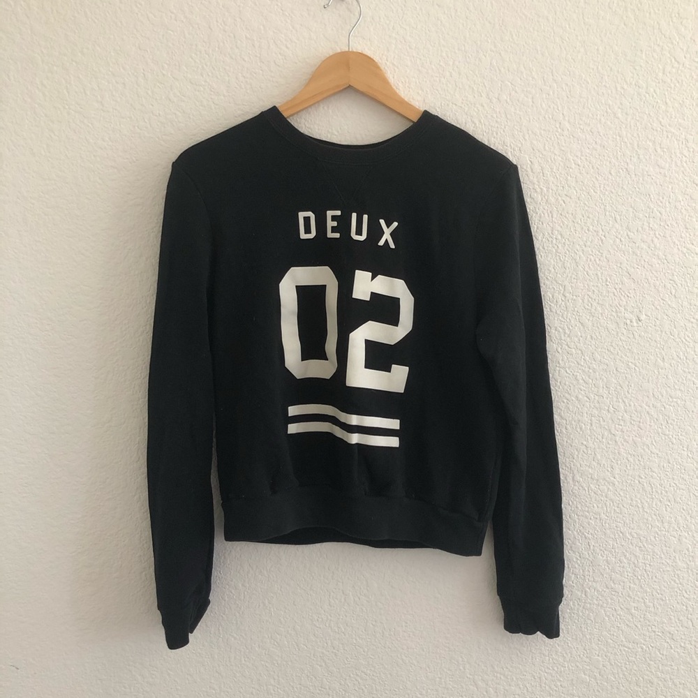 Open back sweatshirt